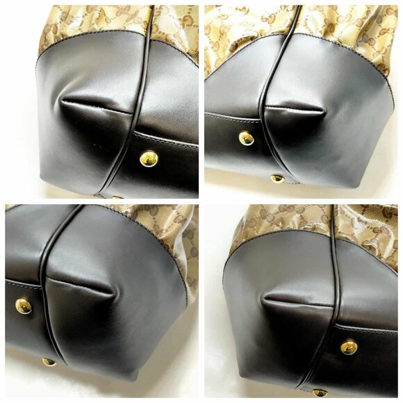 Gucci Hand Bag Brown Coated Canvas 693-081325 - Picture 6 of 13